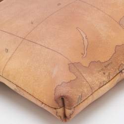 Pre Owned Alviero Martini 1A Classe Coated Canvas and Leather Zip Crossbody Bag