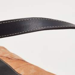 Alviero Martini 1A Classe Brown Nylon and Leather Shoulder Bag 