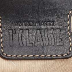 Alviero Martini 1A Classe Brown Nylon and Leather Shoulder Bag 