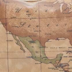 Pre Owned Alviero Martini 1A Classe Tan Geo Printed Coated Canvas Zip Shoulder Bag