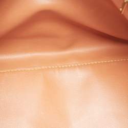 Pre Owned Alviero Martini 1A Classe Tan Geo Classic Print Coated Canvas and Leather Boston Satchel