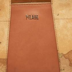 Pre Owned Alviero Martini 1A Classe Tan/Brown Geo Classic Print Coated Canvas and Leather Tote