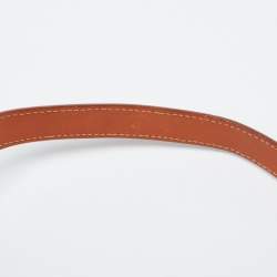 Pre Owned Alviero Martini 1A Classe Tan Geo Classic Print Coated Canvas and Leather Baguette Bag