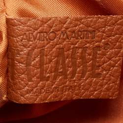 Pre Owned Alviero Martini 1A Classe Tan Geo Classic Print Coated Canvas and Leather Baguette Bag