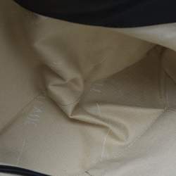 Pre Owned Alviero Martini 1A Classe Black/Tan Geo Print Coated Canvas and Leather Shoulder Bag