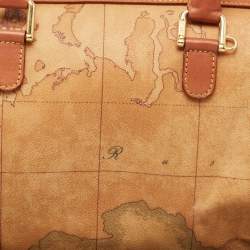 Alviero Martini 1A Classe Beige/Brown Geo Classic Boston Bag