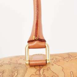 Alviero Martini 1A Classe Beige/Brown Geo Classic Boston Bag