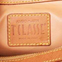 Alviero Martini 1A Classe Beige/Brown Geo Classic Boston Bag