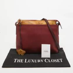 Pre Owned Alviero Martini 1A Classe Red Leather Shoulder Bag