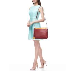 Pre Owned Alviero Martini 1A Classe Red Leather Shoulder Bag