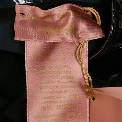 Pre Owned Amina Muaddi Black Faux Leather Stirrup Leggings XS