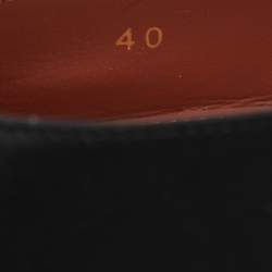 Pre Owned Amina Muaddi Black Satin Begum Slingback Pumps Size 40