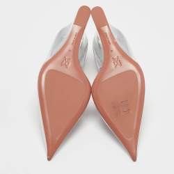 Amina Muaddi Transparent PVC Ane Wedge Pumps Size 37