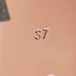 Pre Owned Amina Muaddi Black Satin Rosie Slingback Pumps Size 37