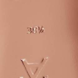 Pre Owned Amina Muaddi Transparent PVC Begum Glass Slingback Pumps Size 38.5