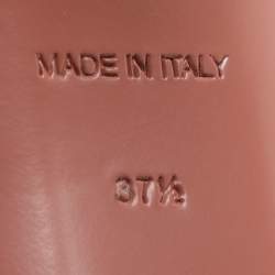 مملوكة مسبقًا Amina Muaddi Rih Size 37.5 Silver/Black Glitter Slide Sandals