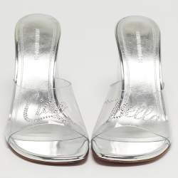 مملوكة مسبقًا صندل أ slide أمينة معادي بيلا شفاف/فضي بي في سي مقاس 37.5