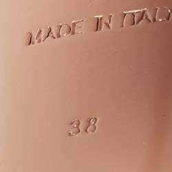 Pre Owned Amina Muaddi Begum Size 38 White Leather Slingback Pumps