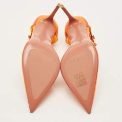 مملوكة مسبقًا Amina Muaddi Ursina Size 38 Orange PVC Pumps