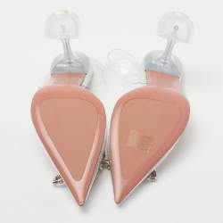 Amina Muaddi Transparent PVC Rosie Slingback Pumps Size 40