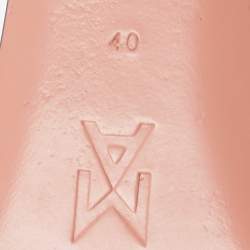 Pre Owned Amina Muaddi Black Crystals Suede Lupita Wedge Open Toe Sandals Size 40