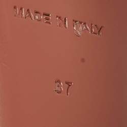 Pre Owned Amina Muaddi Transparent PVC Julia Glass Sandals Size 37