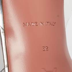 Pre Owned Amina Muaddi Transparent PVC Begum Pumps Size 39