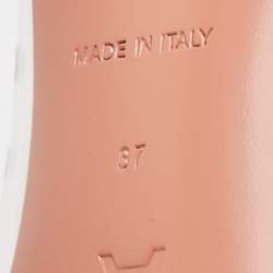 Pre Owned Amina Muaddi Transparent PVC Begum Pumps Size 37