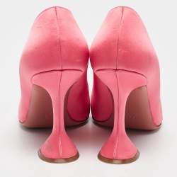 Amina Muaddi Pink Satin Begum Pumps Size 40
