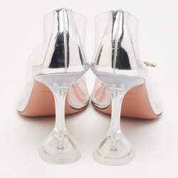 Pre Owned Amina Muaddi Transparent PVC Begum Pumps Size 39.5