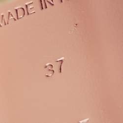 Pre Owned Amina Muaddi Pink Satin Begum Slingback Pumps Size 37