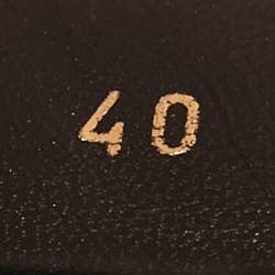 Pre Owned Amina Muaddi Black Satin Begum Slingback Pumps Size 40