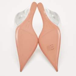 Amina Muaddi Transparent PVC Ane Wedge Pumps Size 37