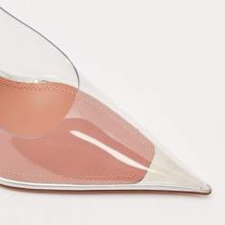 Amina Muaddi Transparent PVC Ane Wedge Pumps Size 37