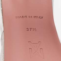 Amina Muaddi Transparent PVC Lupita Slide Sandals Size 37.5