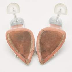 Pre Owned Amina Muaddi Transparent PVC Rosie Slide Sandals Size 38