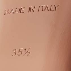 Pre Owned Amina Muaddi Transparent PVC Holli Glass Slingback Pumps Size 35.5