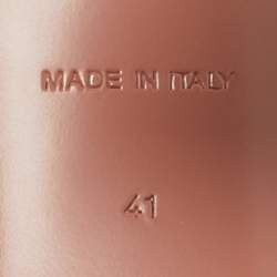 Pre Owned Amina Muaddi White Leather Rosie Slingback Pumps Size 41