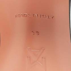 Pre Owned Amina Muaddi Black Satin Begum Mules Size 38