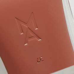 Pre Owned Amina Muaddi Transparent PVC Rosie Pumps Size 37