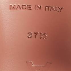 Pre Owned Amina Muaddi Pink PVC Begum Slingback Pumps Size 37.5