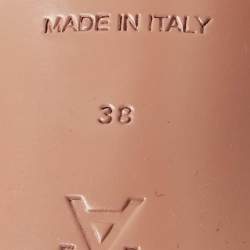 مملوكة مسبقًا Amina Muaddi Purple Crystal Embellished Satin Gilda Slide Sandals Size 38