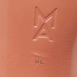 Pre Owned Amina Muaddi Gilda Size 38 Black Satin  Crystal Embellished Slide Sandals                         