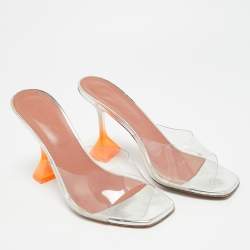 Pre Owned صندل سلايد أمينة معادي بي في سي أخضر لوبتا مقاس 39.5