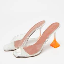 Pre Owned صندل سلايد أمينة معادي بي في سي أخضر لوبتا مقاس 39.5