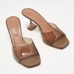 مملوكة مسبقًا صندل سلايد أمينة معادي بي في سي أخضر لوبتا مقاس 39.5