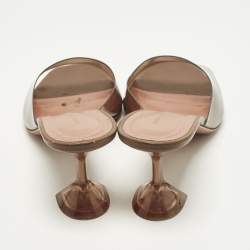 مملوكة مسبقًا صندل سلايد أمينة معادي بي في سي أخضر لوبتا مقاس 39.5