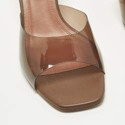 مملوكة مسبقًا صندل سلايد أمينة معادي بي في سي أخضر لوبتا مقاس 39.5