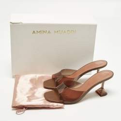 مملوكة مسبقًا صندل سلايد أمينة معادي بي في سي أخضر لوبتا مقاس 39.5