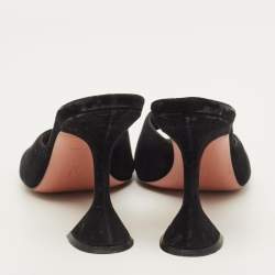 مملوكة مسبقًا صندل سلايد أمينة معادي سويد أسود لوبيتا مقاس 41